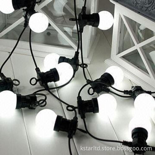 LED Party String with E27 LED Bulb, The Bulb is Replaceable, CE and RoHS